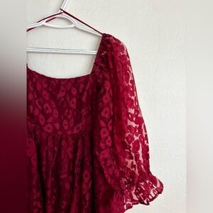 Holiday Red Boutique Dress| Entro Medium| Thanksgiving Christmas New Year